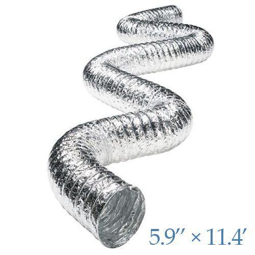 AlorAir Dehumidifier Aluminum foil Outlet Duct with a Diameter of 6 inches and 11.5 feet Long (6") - Elite Air Purifiers/Creating Legacy Investments LLC