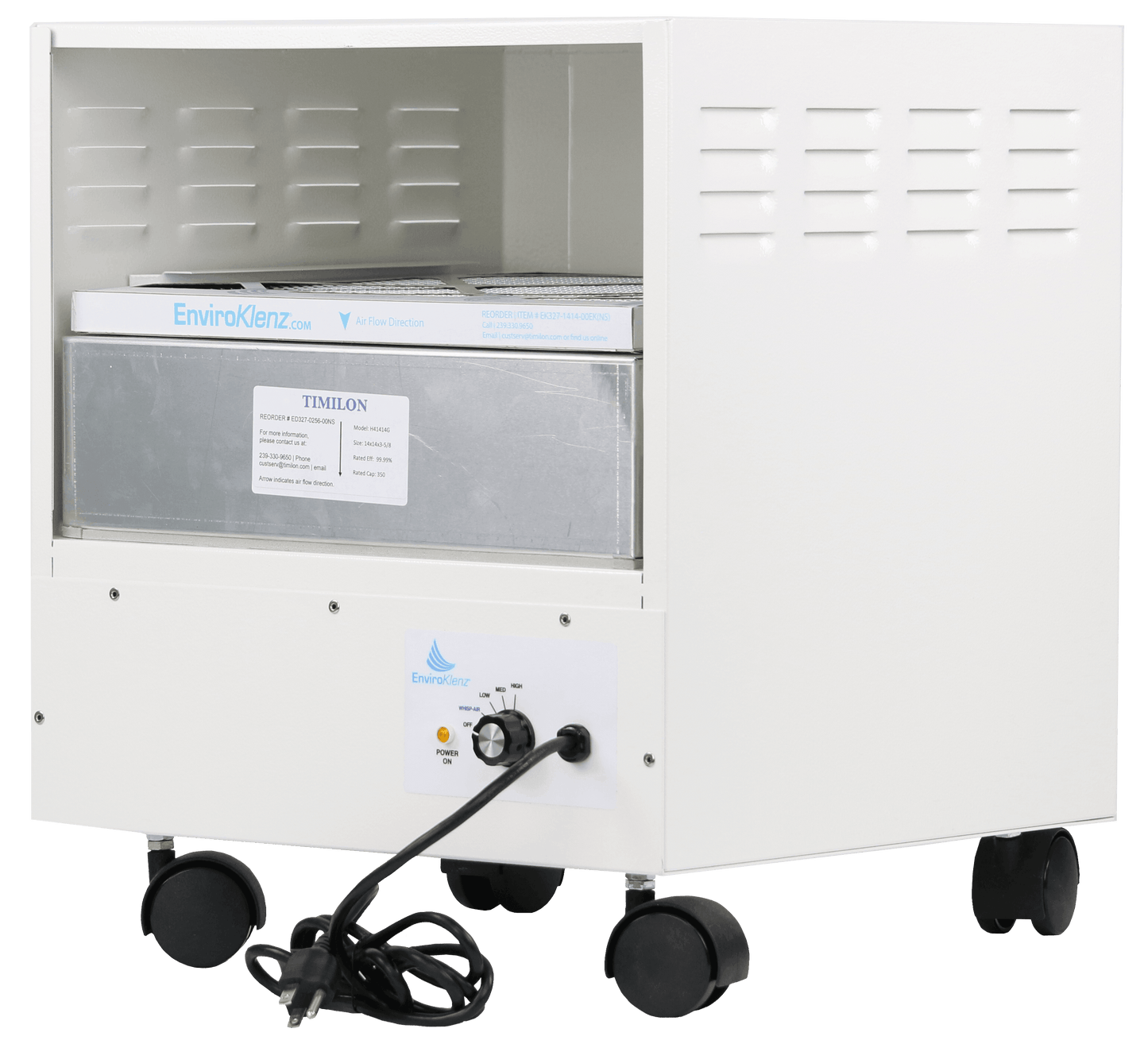 EnviroKlenz Mobile Air System Air Purifier SKU EG327-0250-00EK Uses Hospital-Grade Technology to Clean Indoor Air - Elite Air Purifiers