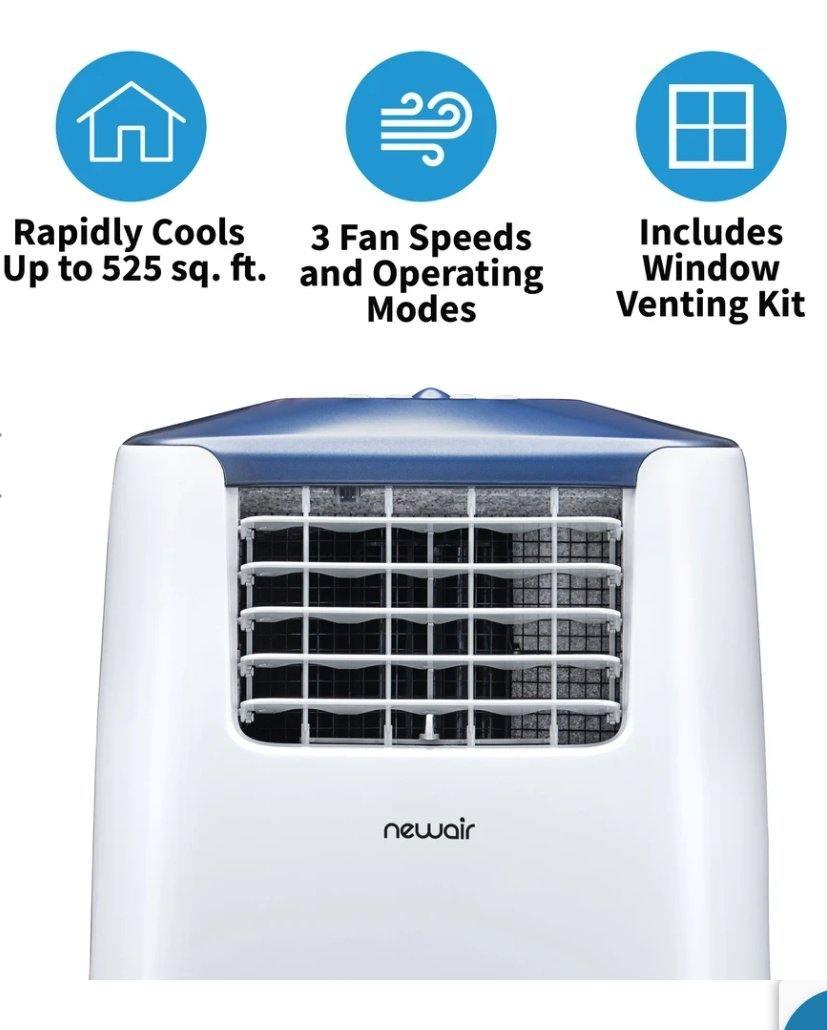 Newair Portable Air Conditioner, 14,000 BTUs, Easy Setup Window Venting Kit and Remote Control SKU AC-14100E - Elite Air Purifiers/Creating Legacy Investments LLC