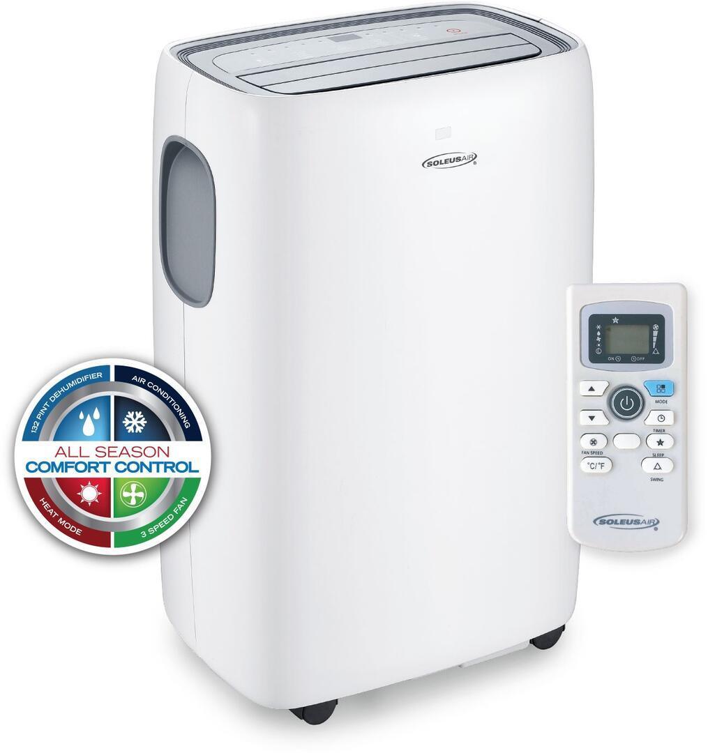 Soleus Air 12,000 BTU Portable Air Conditioner W/ Turbo Cool And Mytemp Remote Control  SKU KY-120HP - Elite Air Purifiers