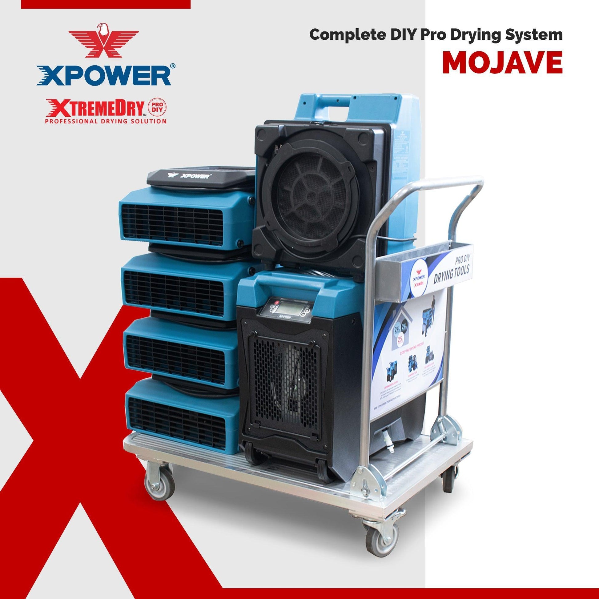 XPOWER XTREMEDRY® Mojave Complete Commercial DIY Pro-Drying System - Elite Air Purifiers